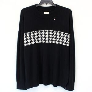 Open Edit 100% Cashmere Black Crew Neck Pullover Sweater XL